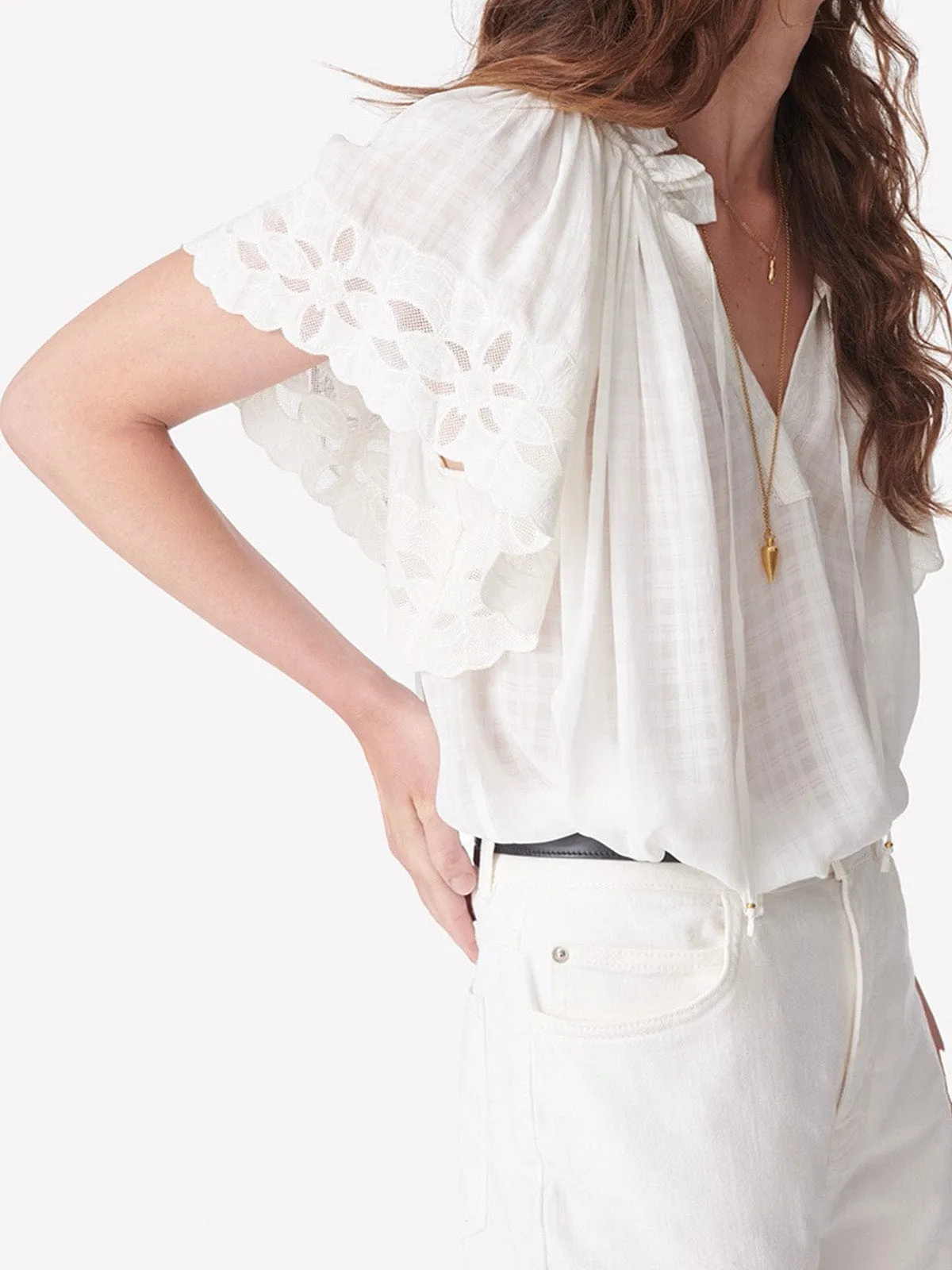 Valentin Blouse - Ecru sold by iris product image thumbnail 4