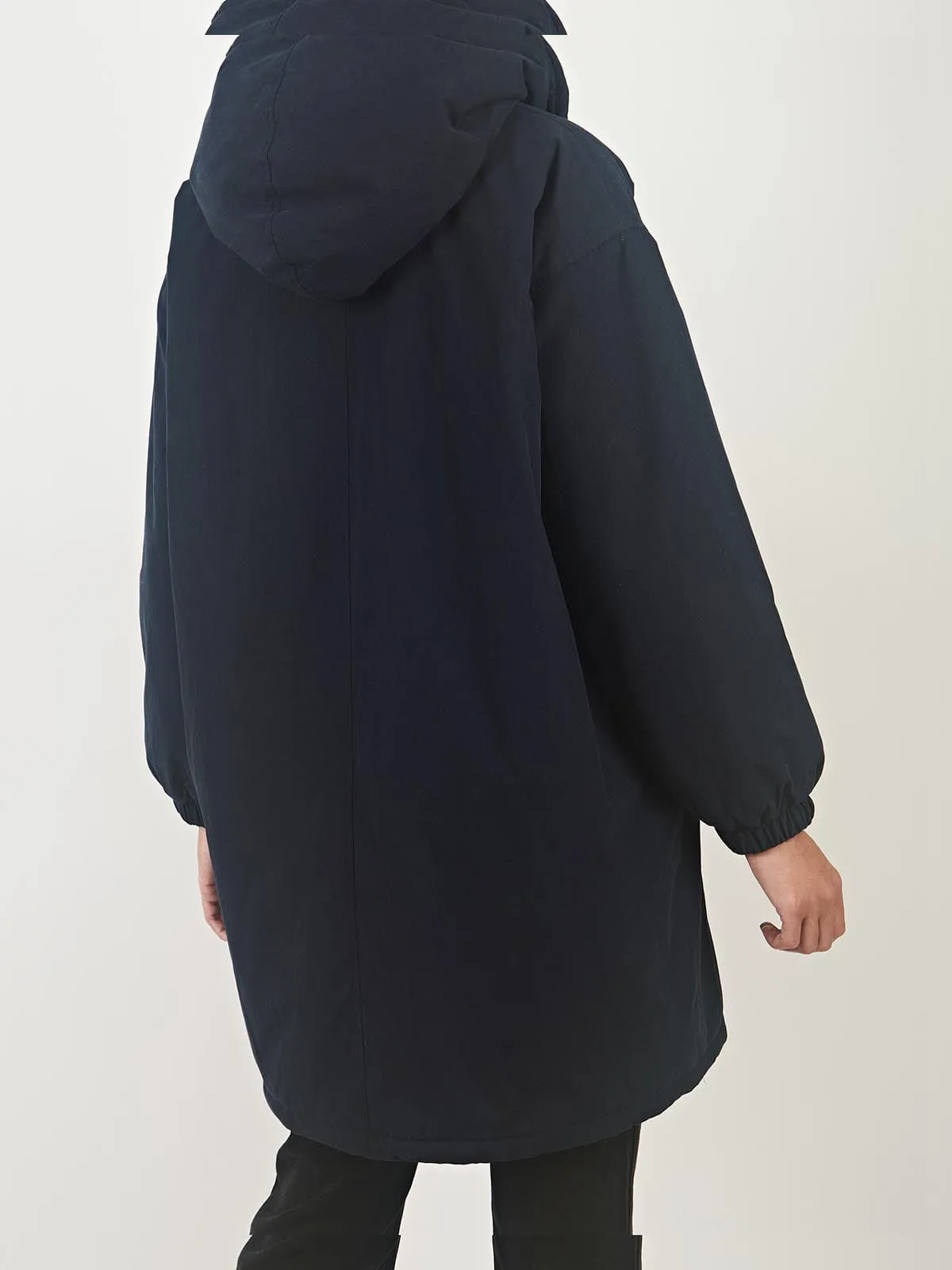 Laos Navy Faux Fur Lined Parka sold by iris product image thumbnail 3