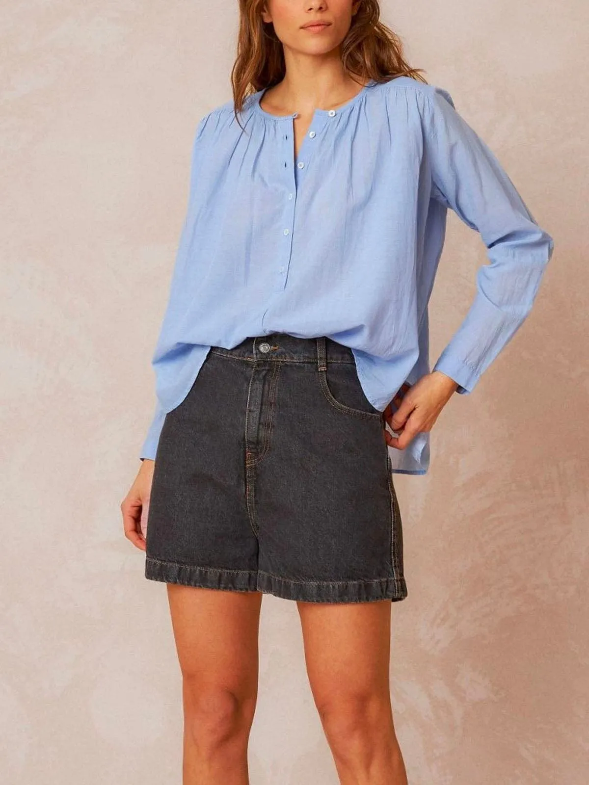 Vera Shirt- Light Blue sold by iris product image thumbnail 2