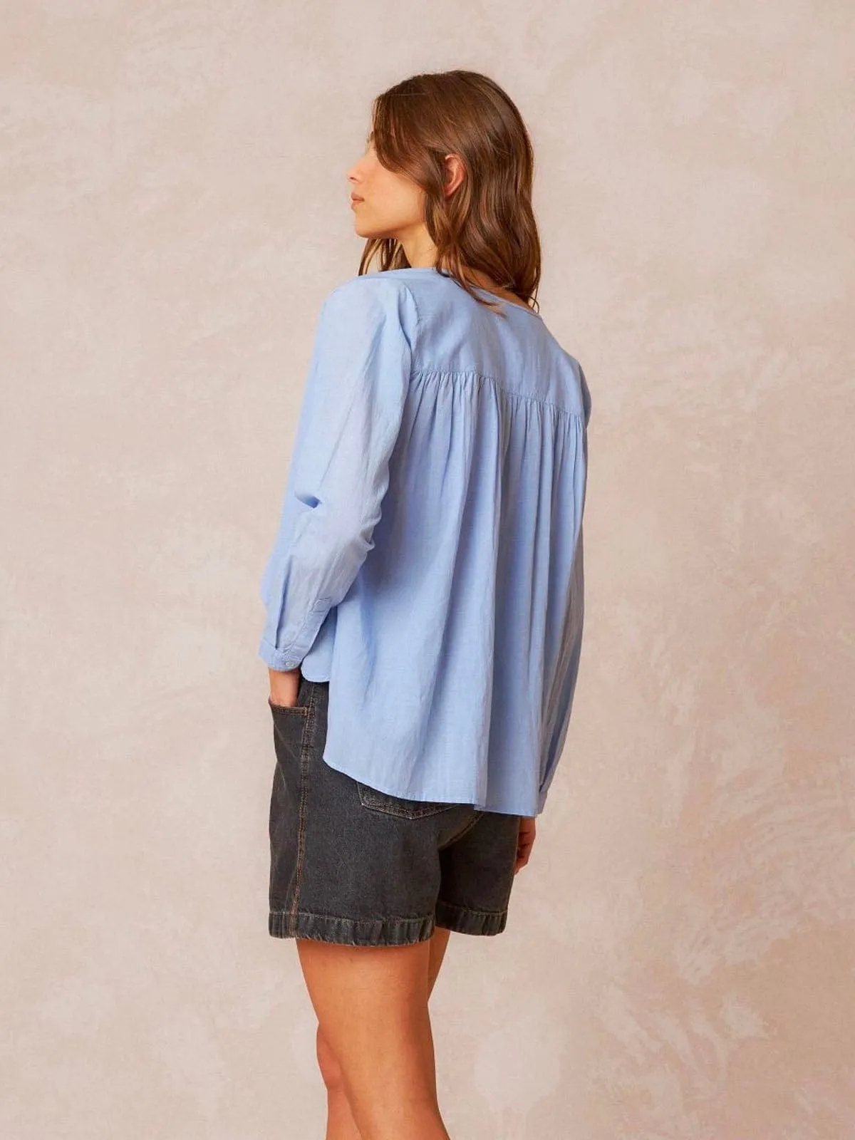 Vera Shirt- Light Blue sold by iris product image thumbnail 4