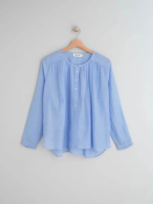 Vera Shirt- Light Blue sold by iris