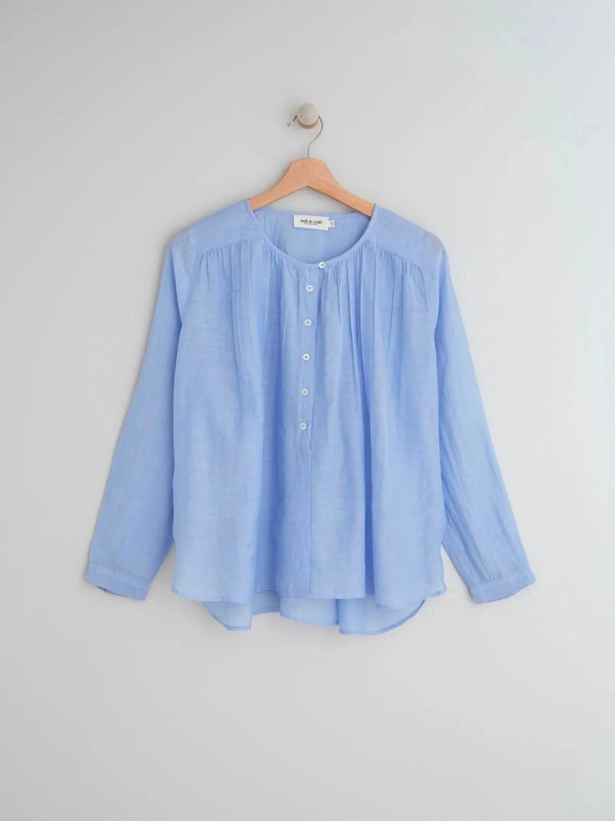 Vera Shirt- Light Blue sold by iris