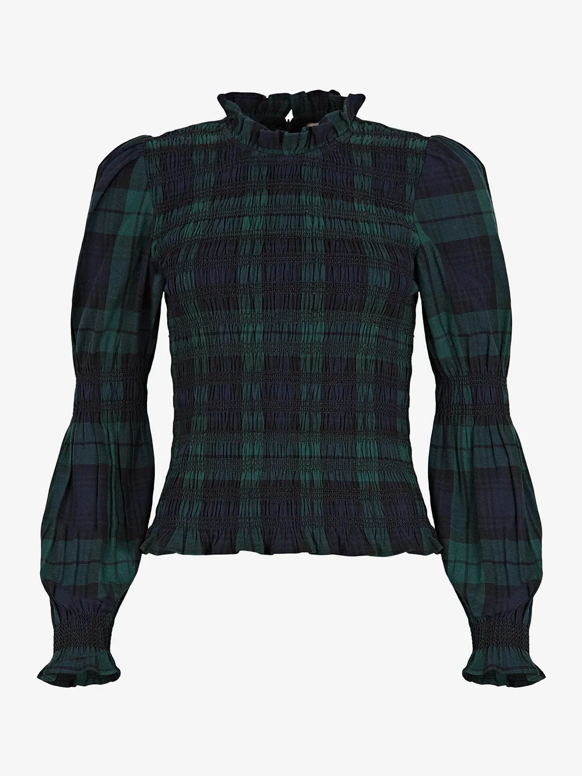 Simone Tartan Top- Green sold by iris product image thumbnail 4