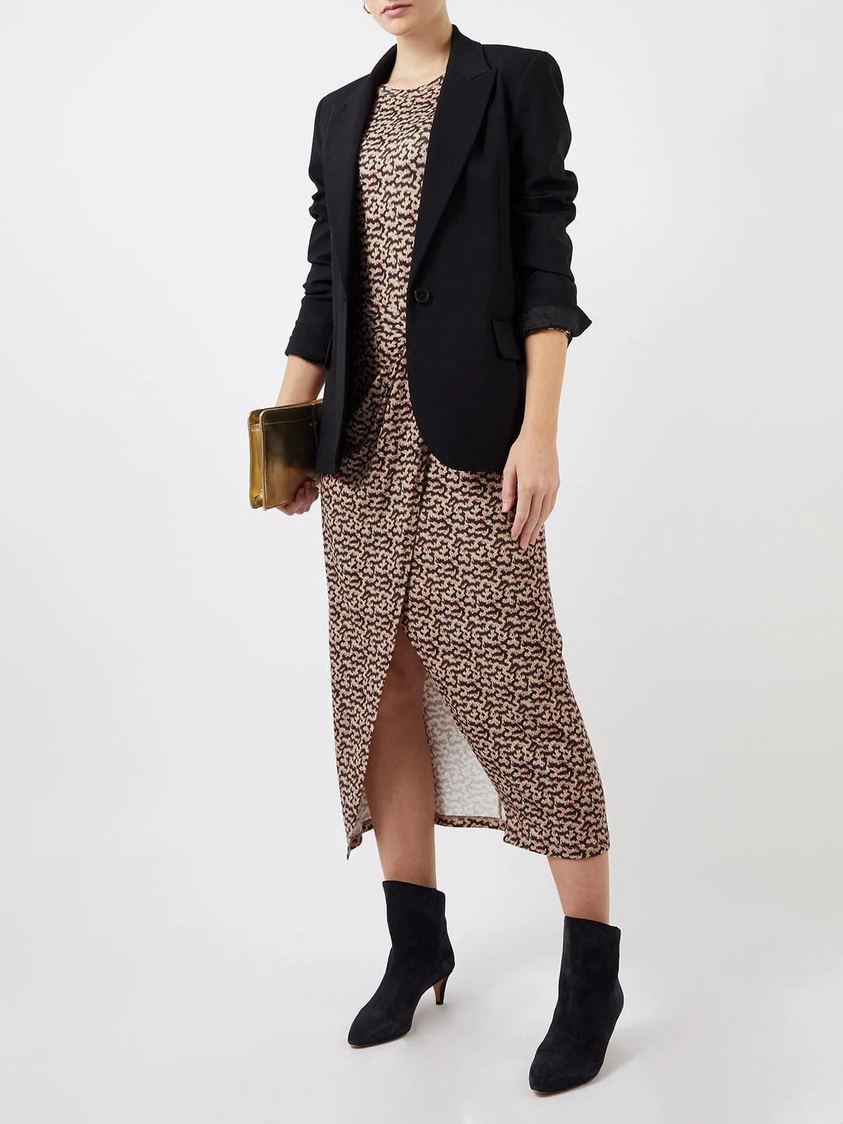 Lisy Fitted Dress- Brown sold by iris product image thumbnail 5