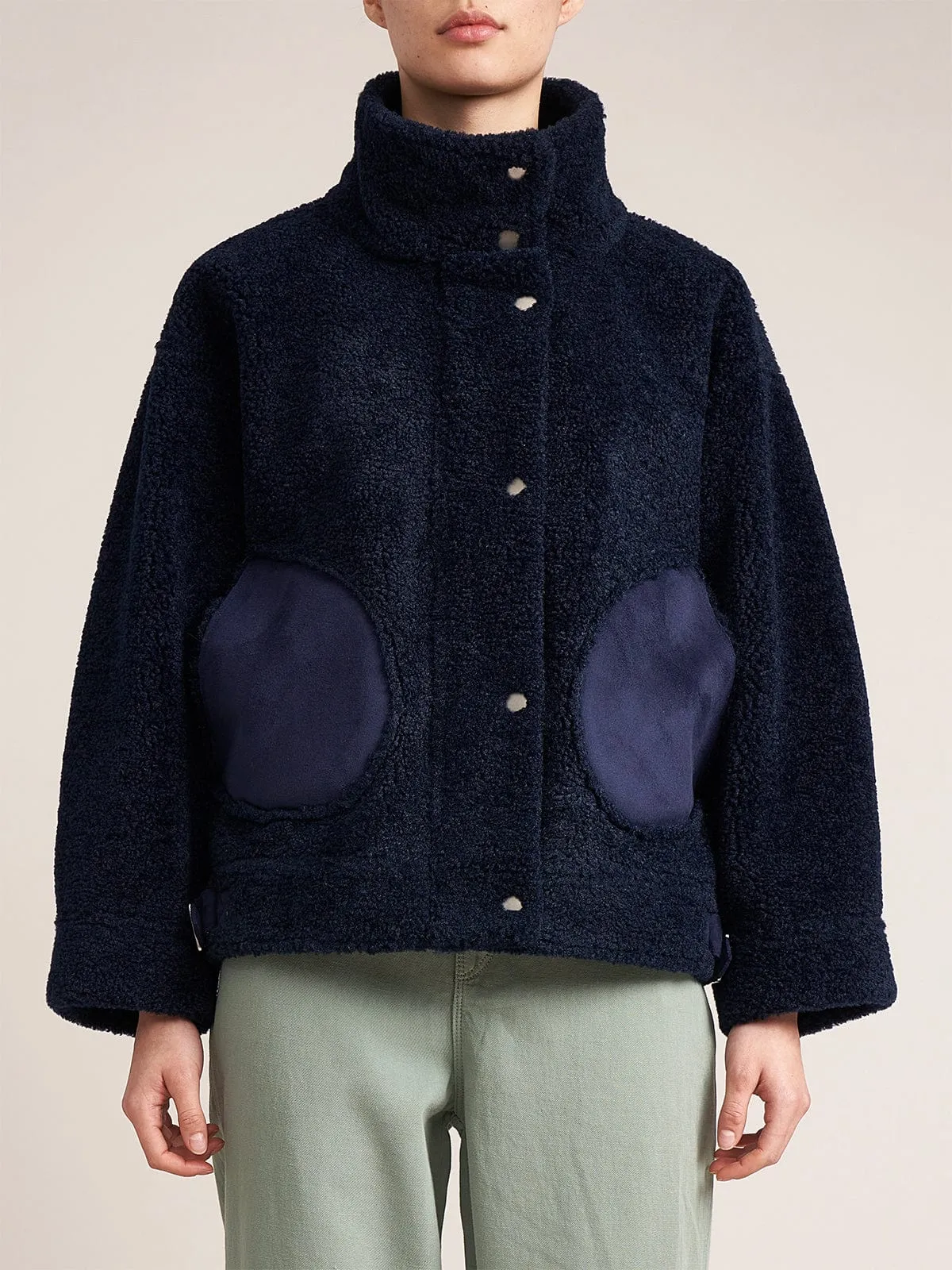 Edwige Teddy Jacket – Navy sold by iris product image thumbnail 2