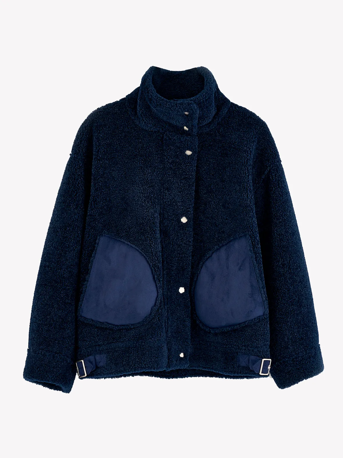 Edwige Teddy Jacket – Navy sold by iris