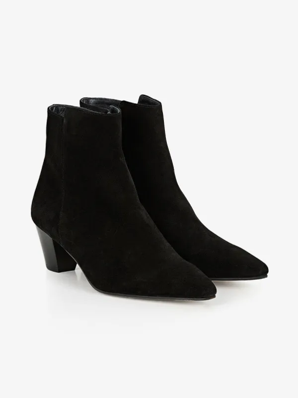 Mali Suede Boot - Black sold by iris