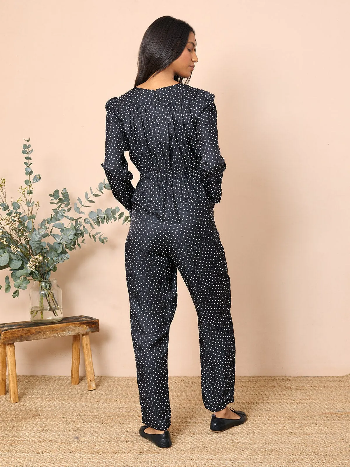 Reese Silk Blend Jumpsuit sold by iris product image thumbnail 3