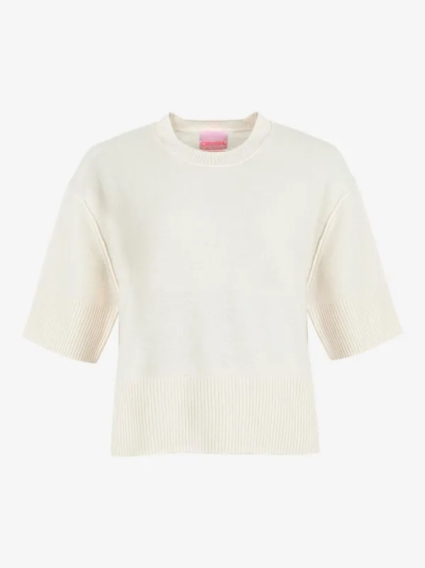 Flamenco Tee Knit- Cream sold by iris