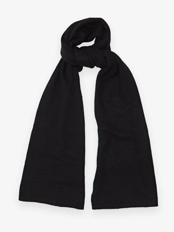 Evia Cashmere Scarf- Black sold by iris
