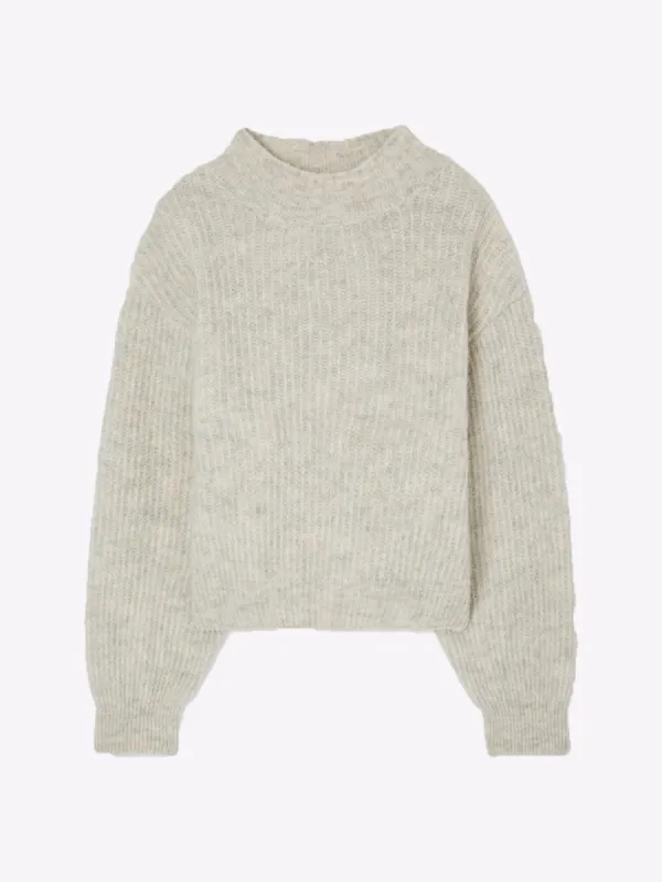 East Loose Knit- Light Grey made by iris
