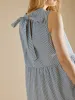 Molly Tie Back Midi Dress – Blue & White sold by iris