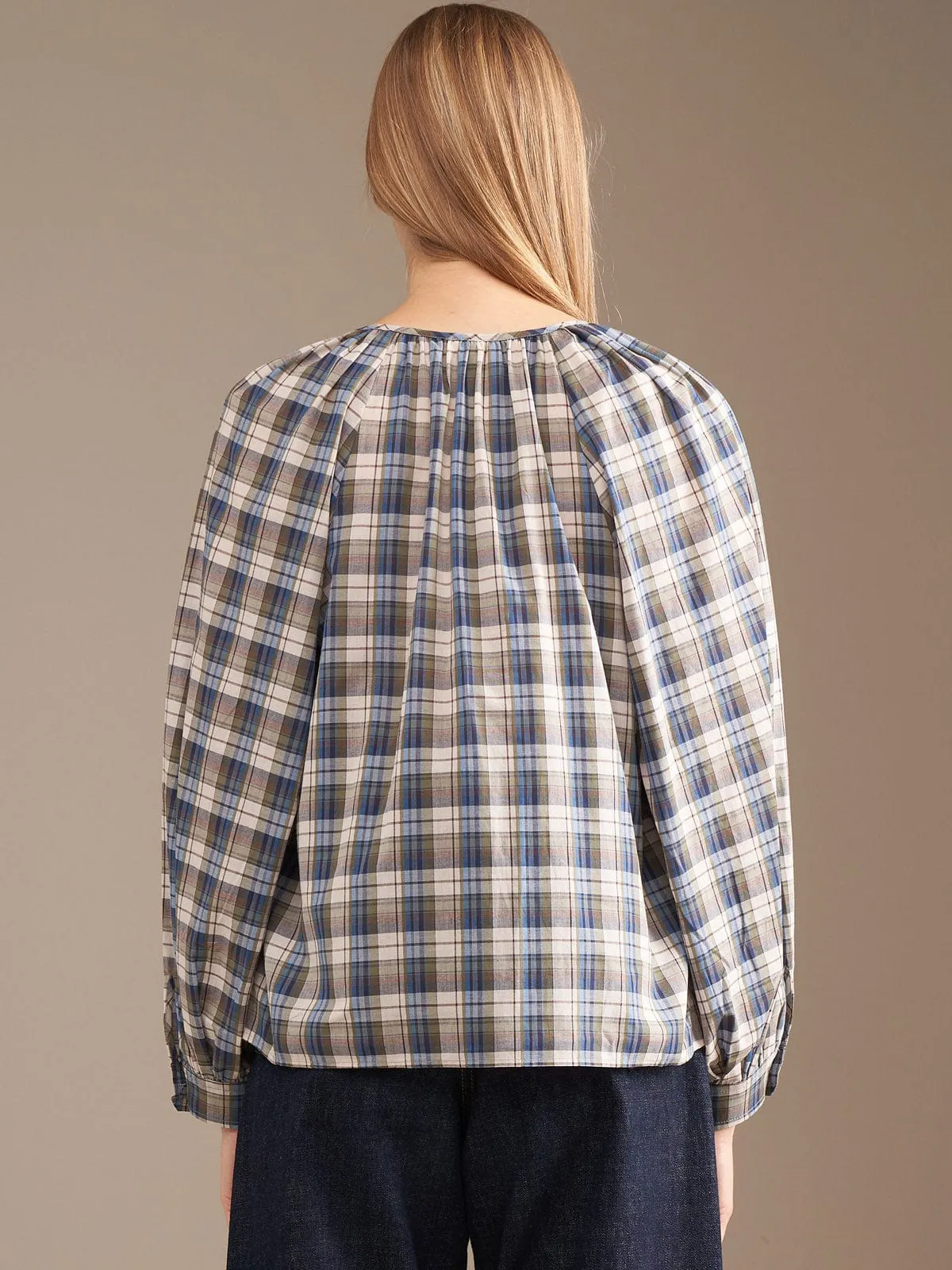 Haiti Check Blouse sold by iris product image thumbnail 3