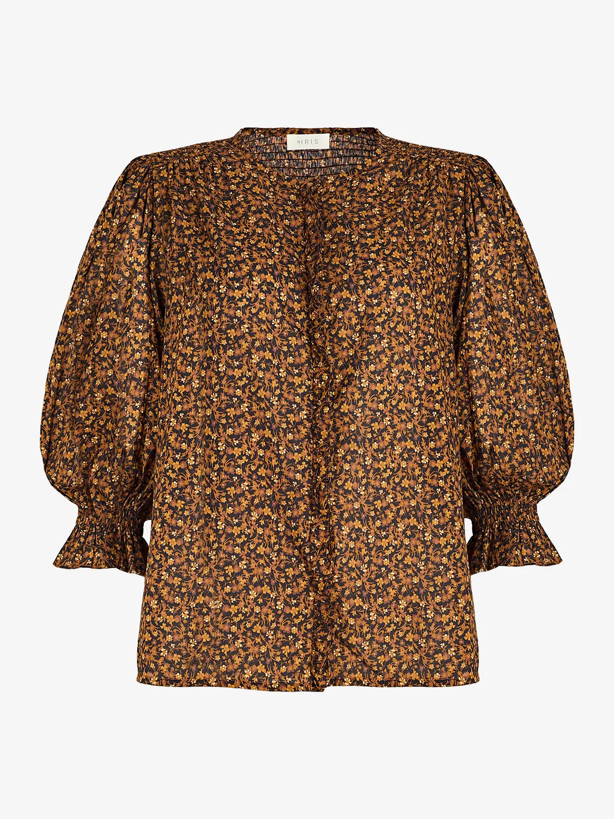 Florance Ditsy Print Blouse – Brown sold by iris product image thumbnail 5