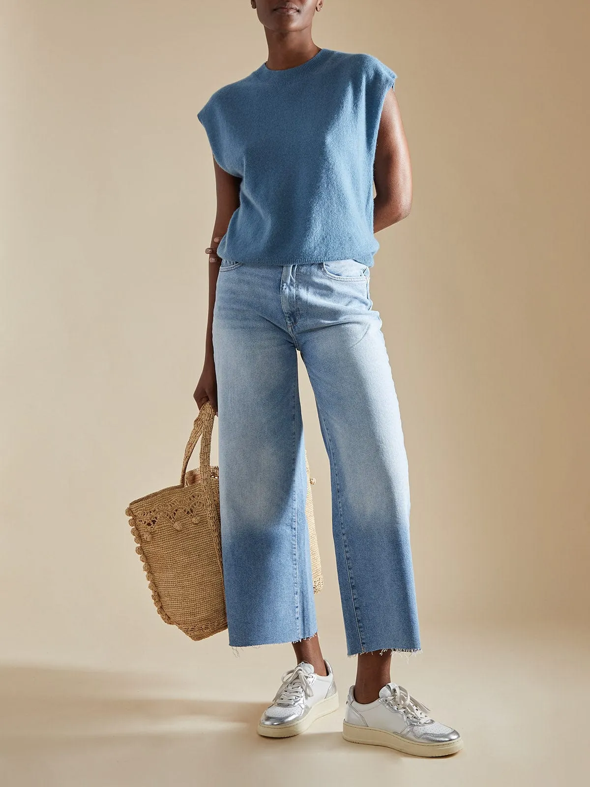 Lucca Crew Neck Tank- Denim sold by iris product image thumbnail 5