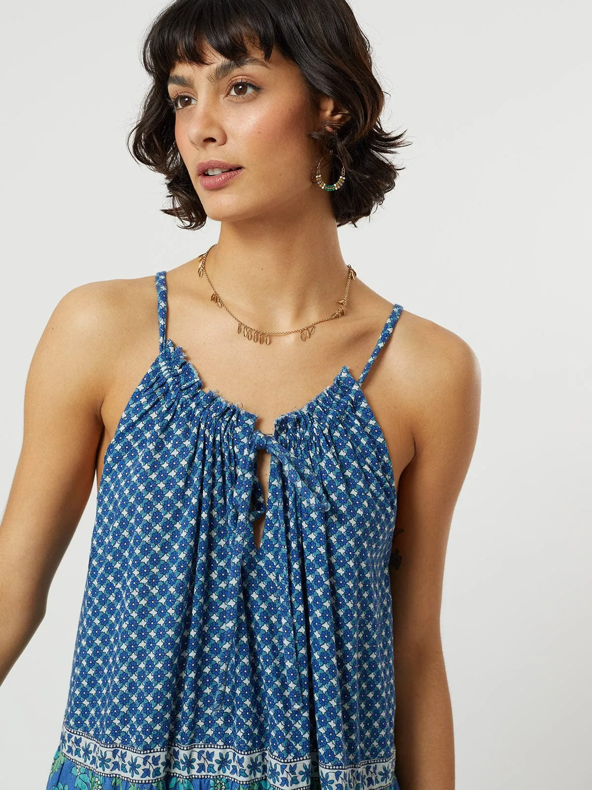 Ziva Strappy Dress – Blue sold by iris product image thumbnail 3