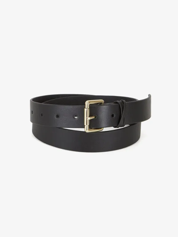 Clara Leather Belt Black sold by iris