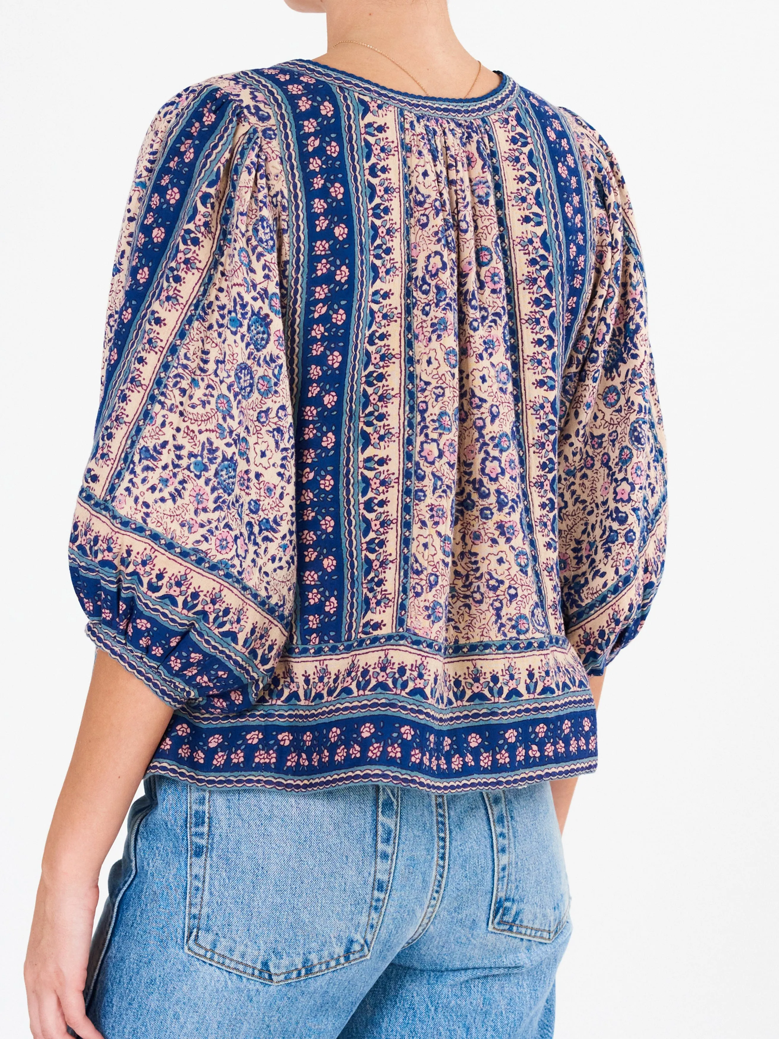 Cass Print Jacket - Blue sold by iris product image thumbnail 3