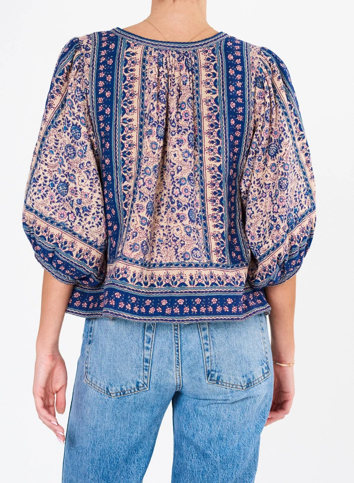 Cass Print Jacket - Blue sold by iris product image thumbnail 4