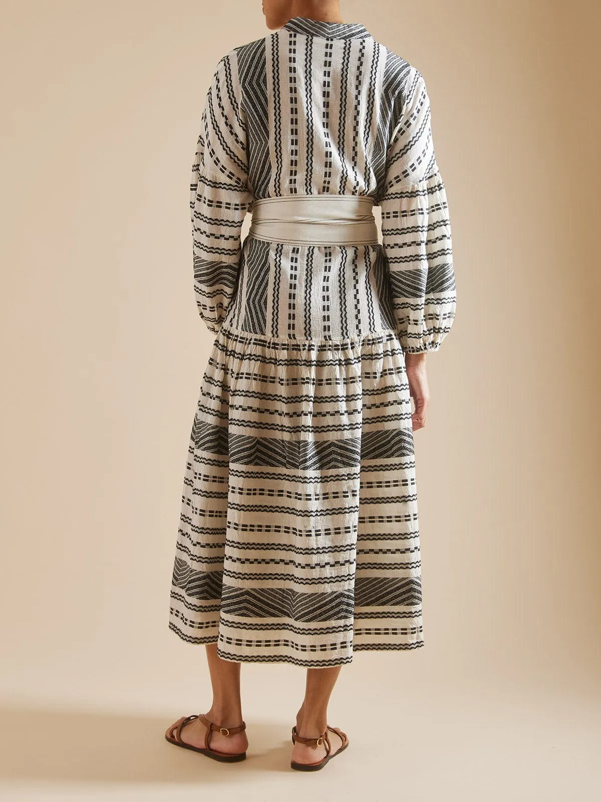 Isabella Dress - Black and White sold by iris product image thumbnail 3