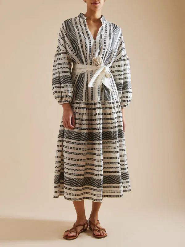 Isabella Dress - Black and White sold by iris