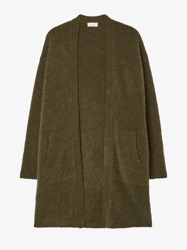 Cikoya Long Cardigan- Khaki made by iris