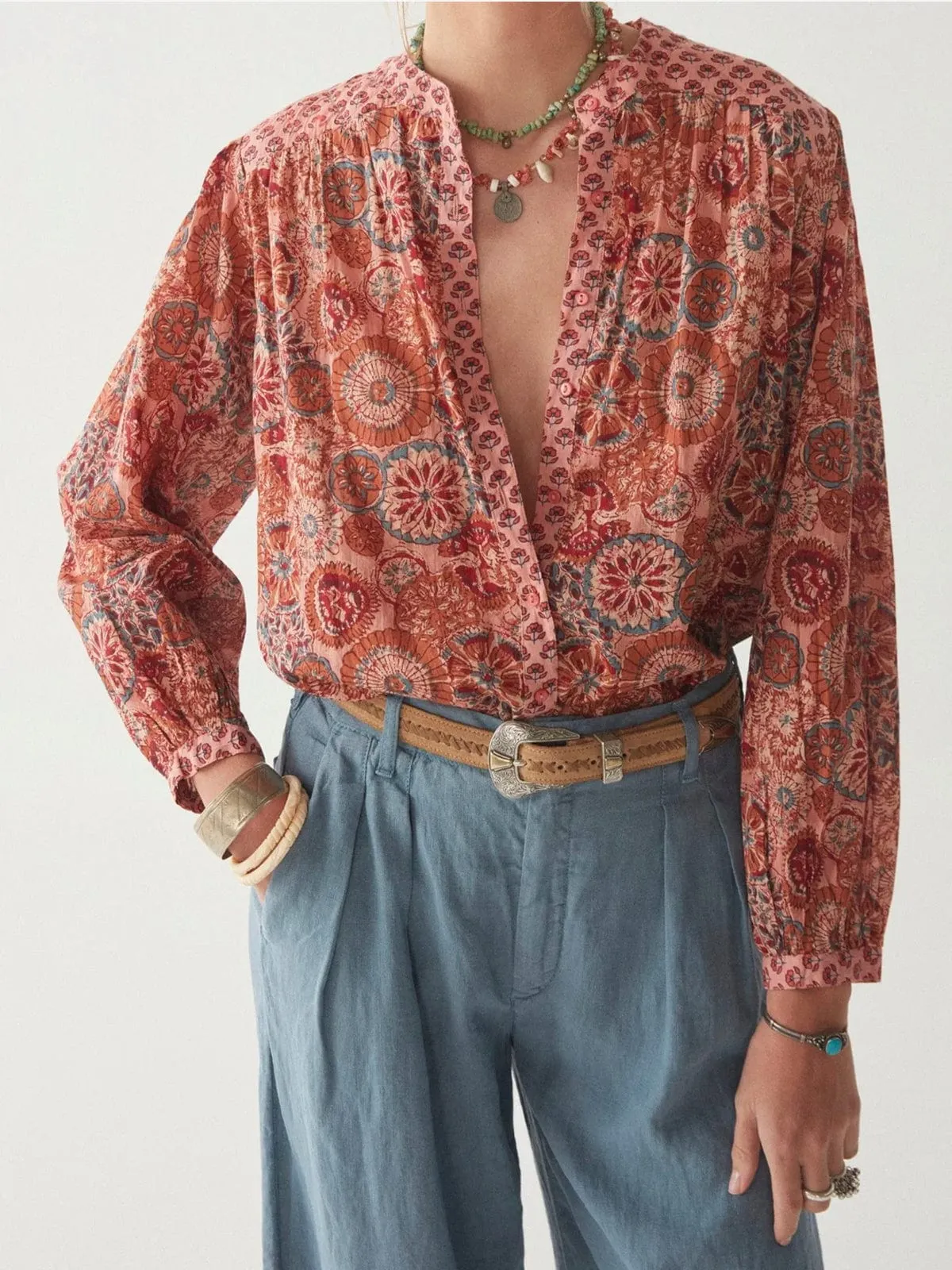 Beatrice Blouse - Rust sold by iris product image thumbnail 2