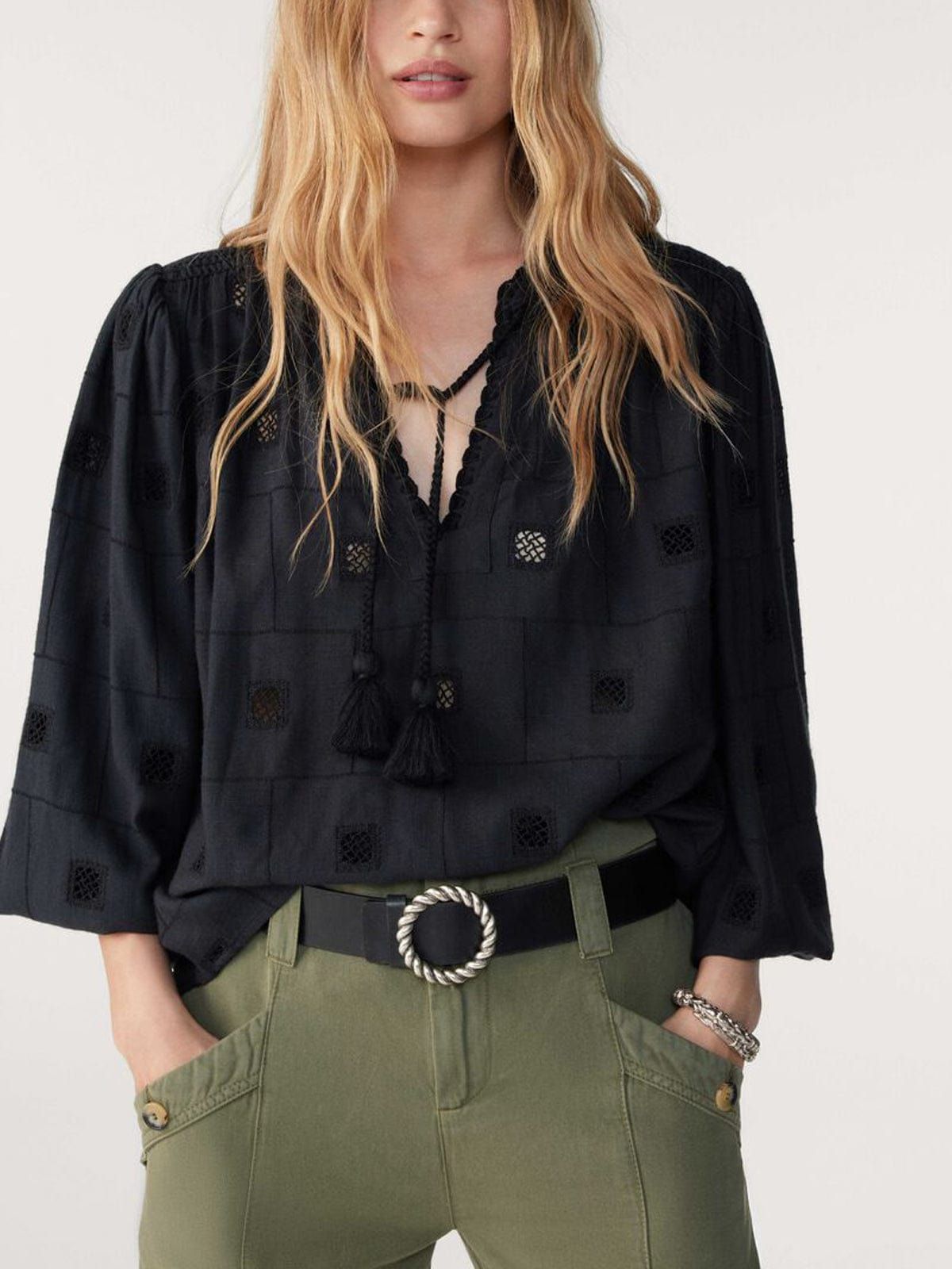 Ravel Embroidered Top Black sold by iris product image thumbnail 2