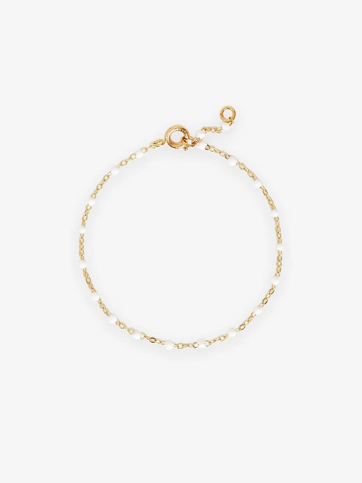 Alba White Bead Bracelet sold by iris