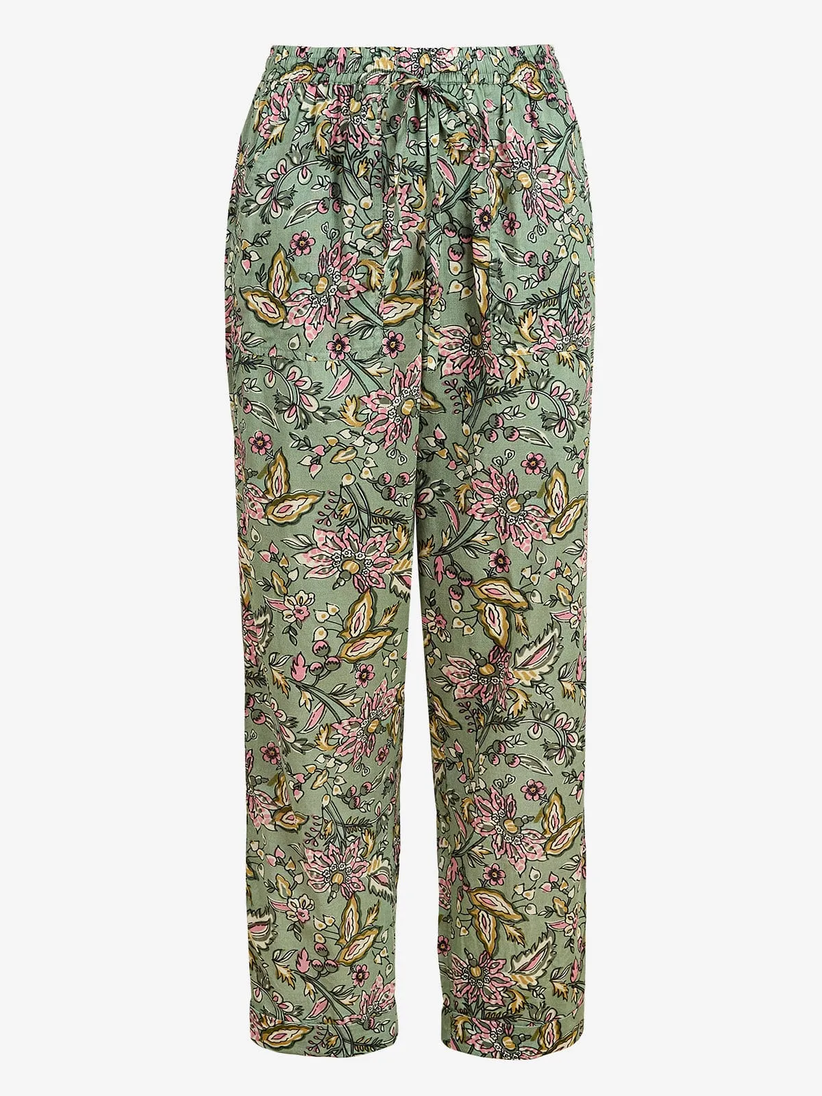 Milo Cotton Voile Trouser – Bali Flower Green sold by iris product image thumbnail 5