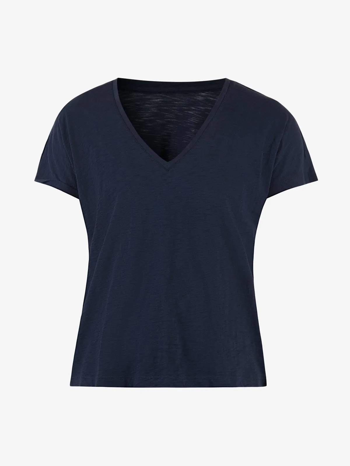 Esmee Pima Cotton V Neck Navy sold by iris