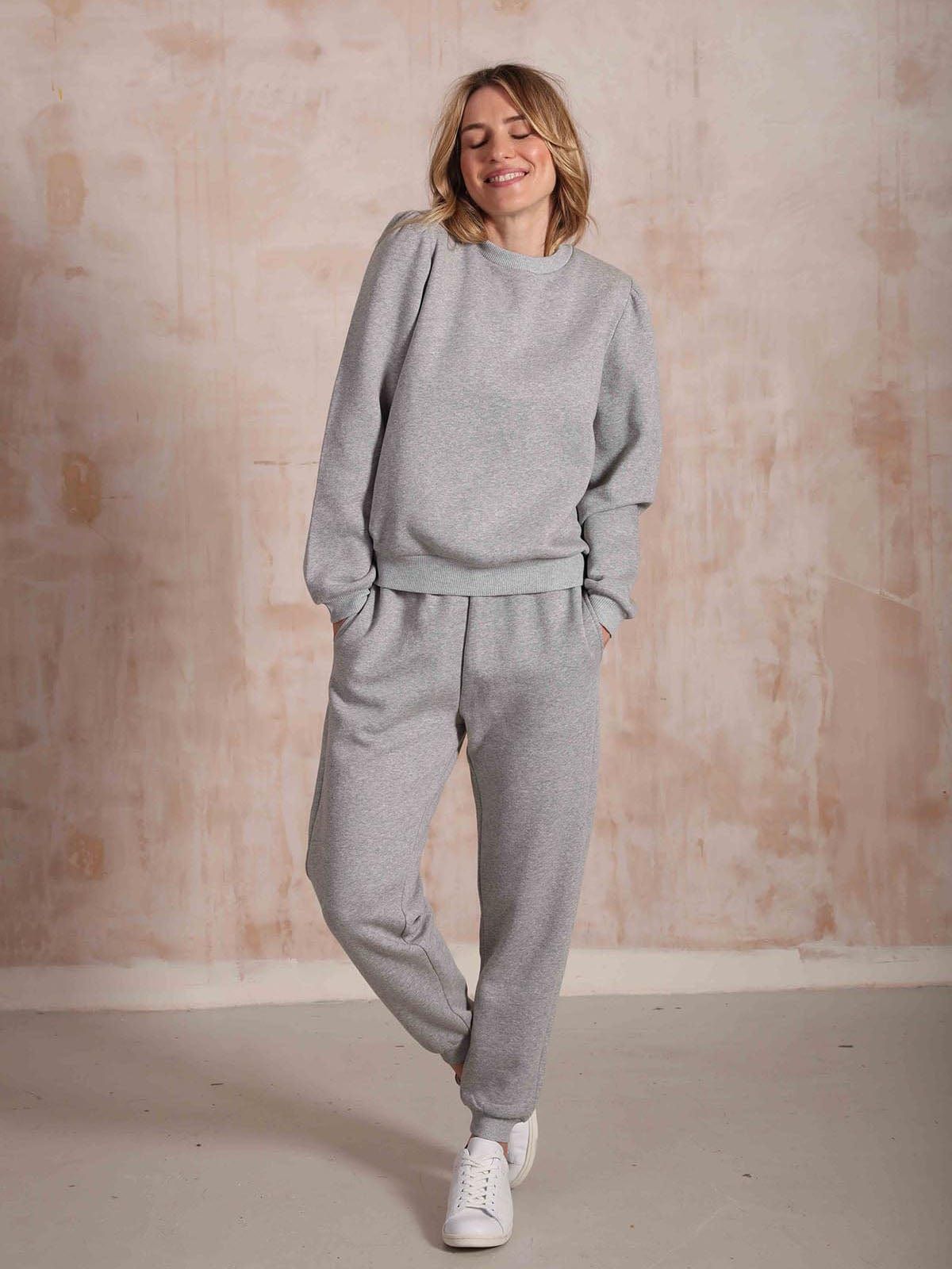 Peggy Puff Sleeve Grey Sweatshirt sold by iris product image thumbnail 2