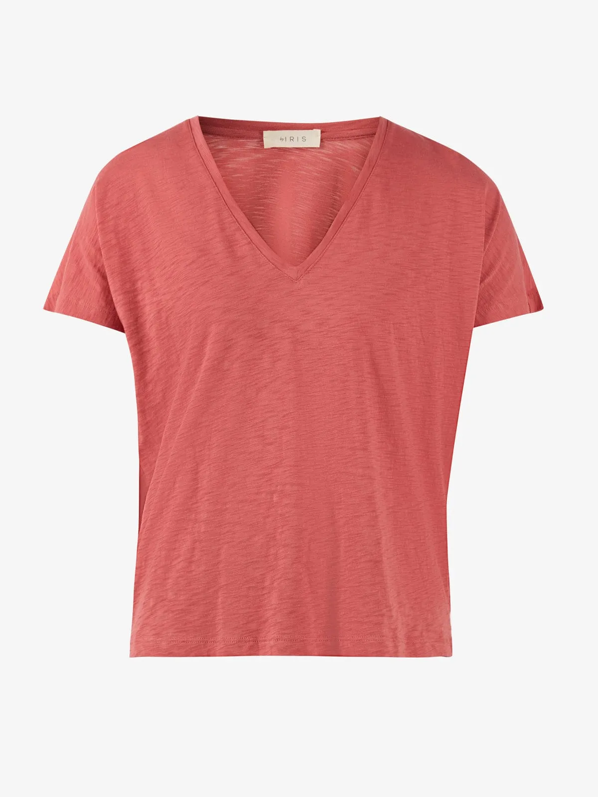 Esmee Pima Cotton V Neck Red sold by iris