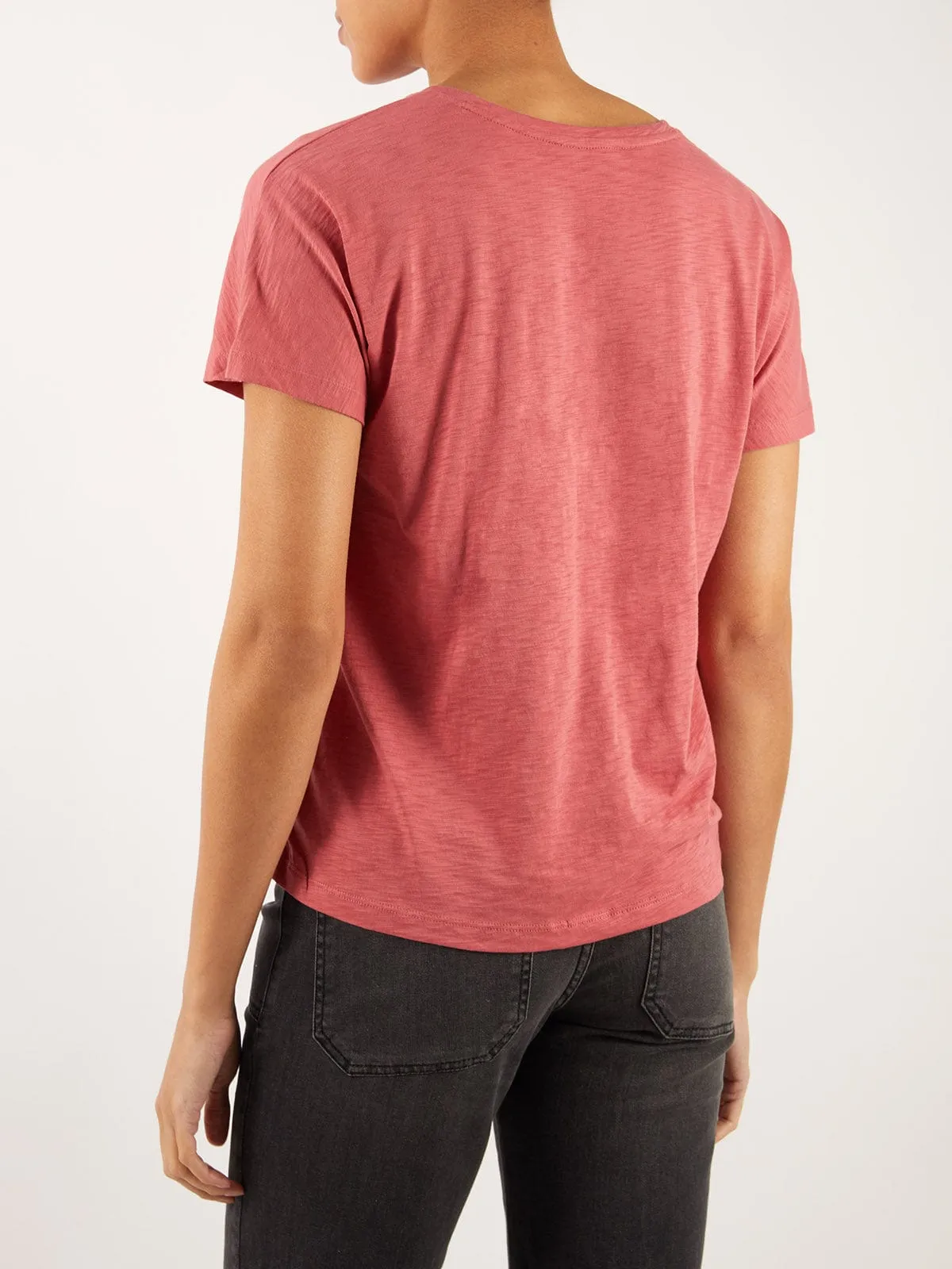 Esmee Pima Cotton V Neck Red sold by iris product image thumbnail 3