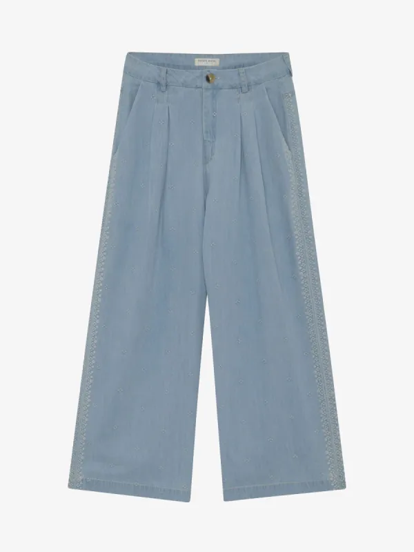 Marisa Linen Pants - Blue made by iris