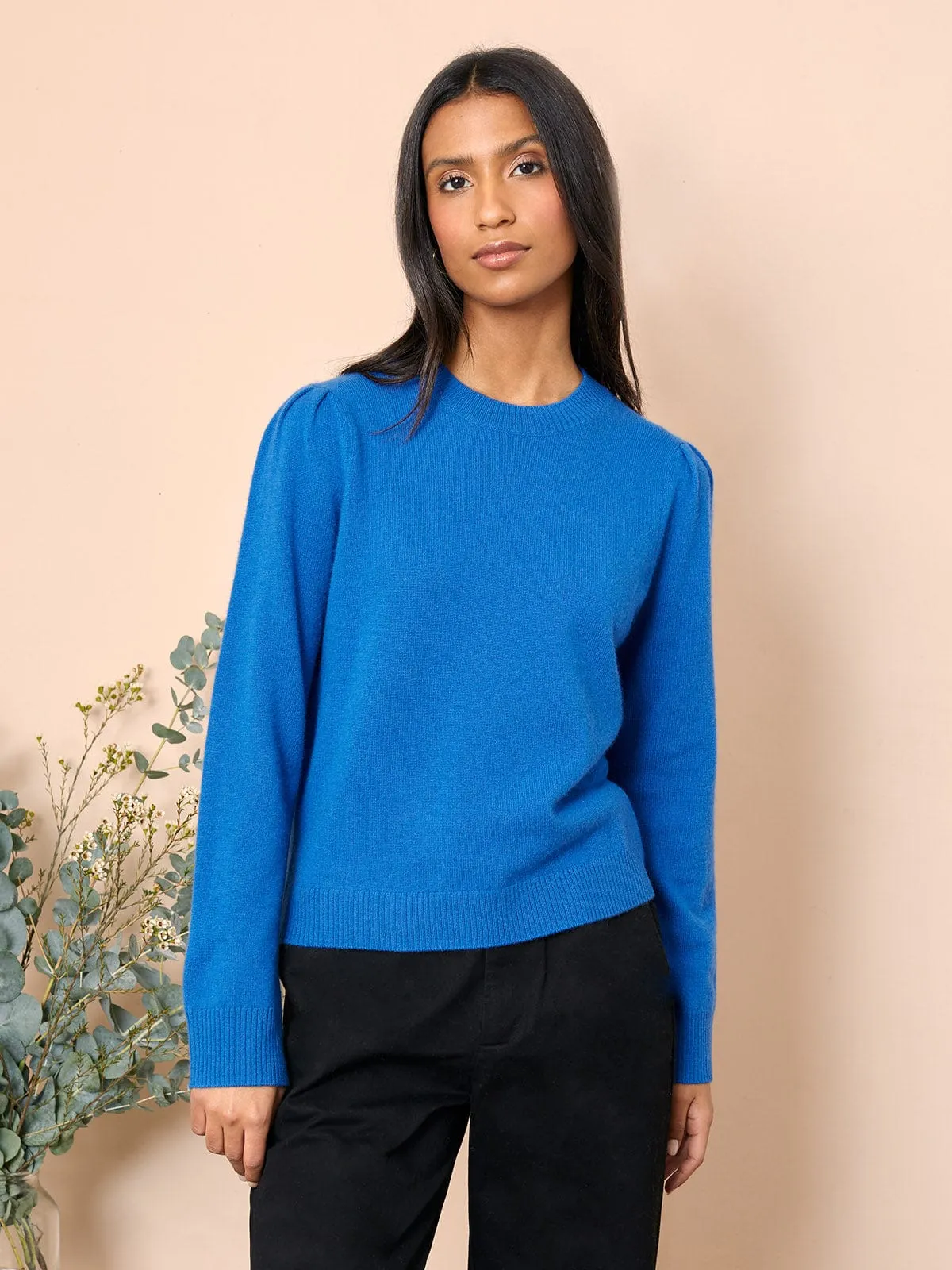 Della Puff Sleeve Jumper – Bright Blue sold by iris product image thumbnail 2