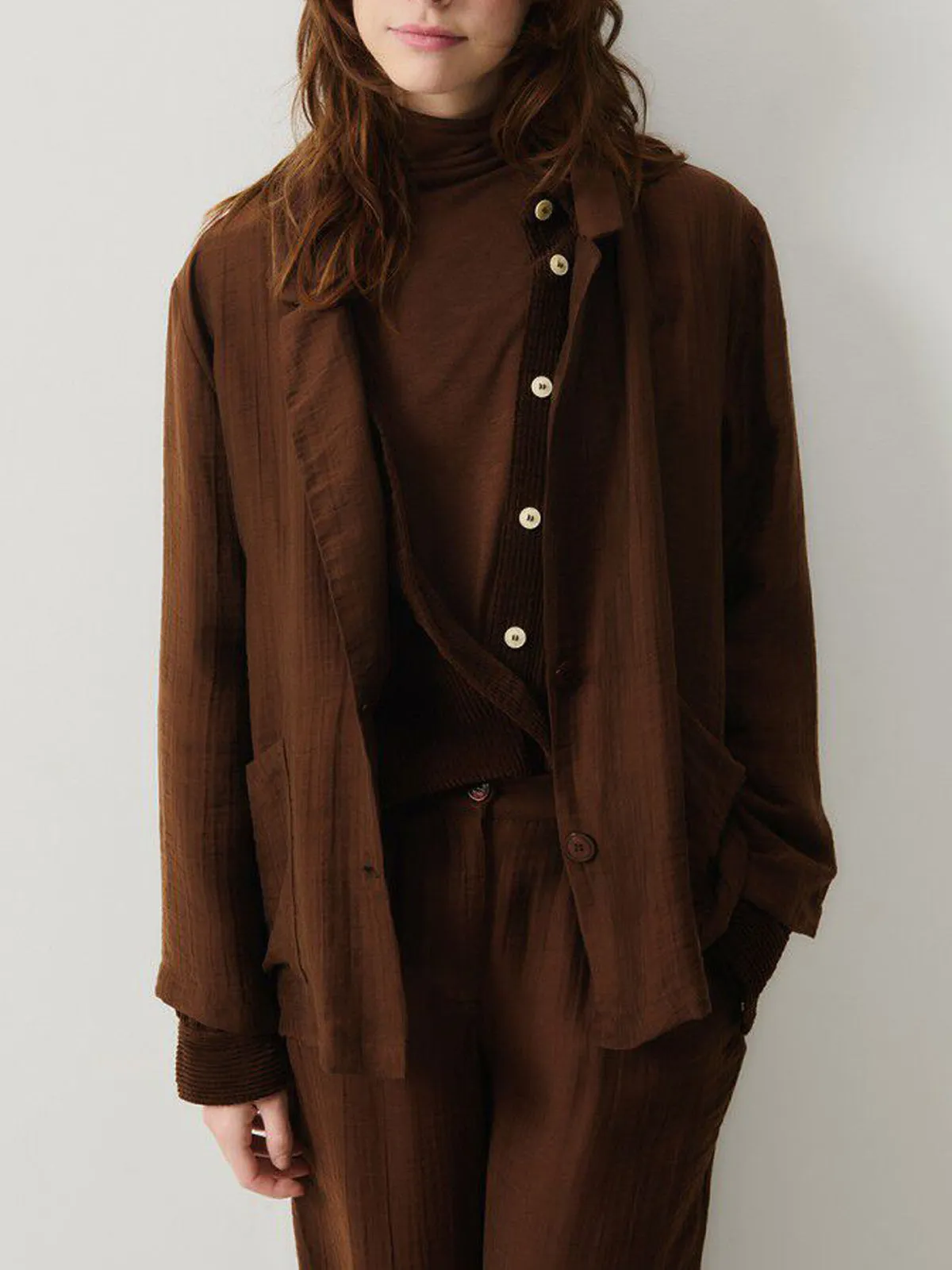 Detown Blazer – Chocolate Brown sold by iris product image thumbnail 3