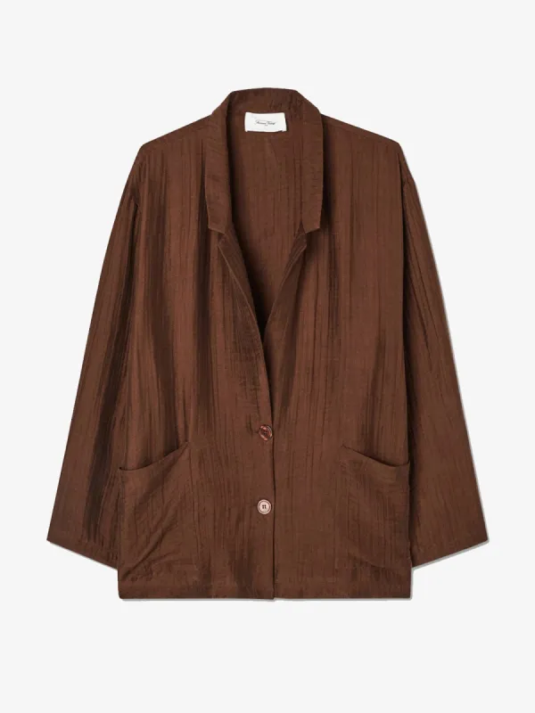 Detown Blazer – Chocolate Brown made by American Vintage