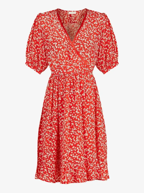 Violet Floral-Print Mini Wrap Dress sold by iris