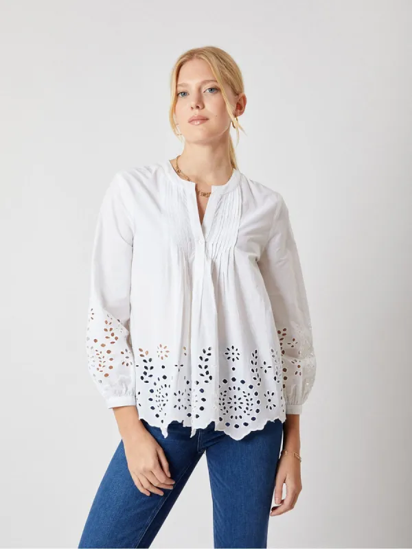 Madison Lace Cotton Top sold by iris