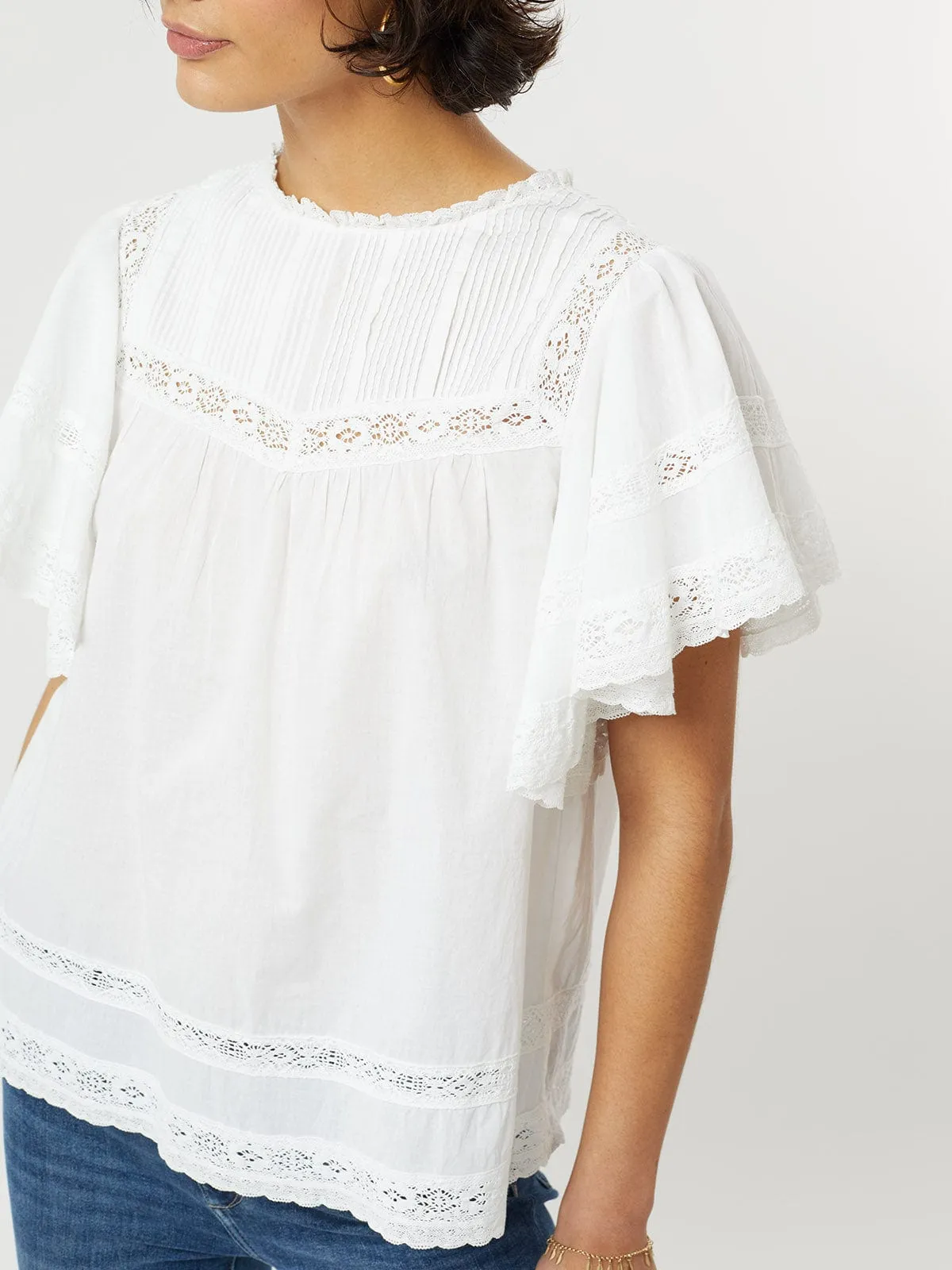 Capri Lace Insert Top sold by iris product image thumbnail 3