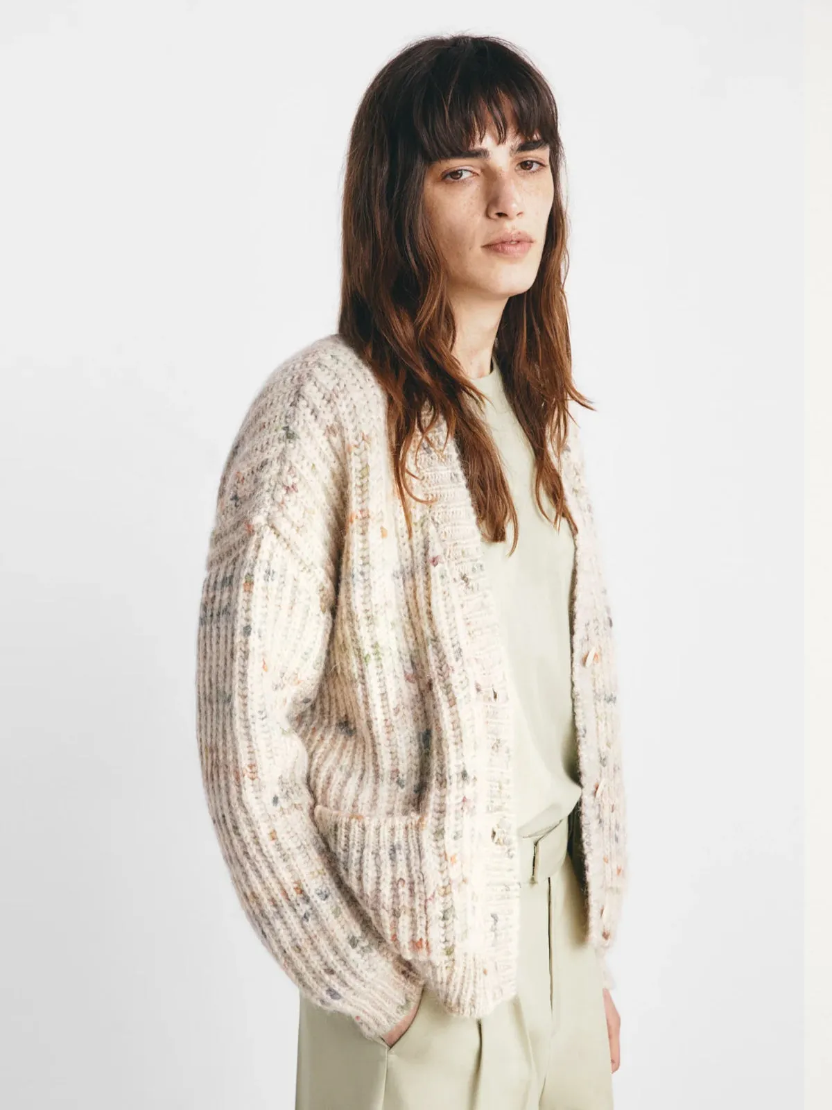 Orchand Cardigan – Cream sold by iris product image thumbnail 3