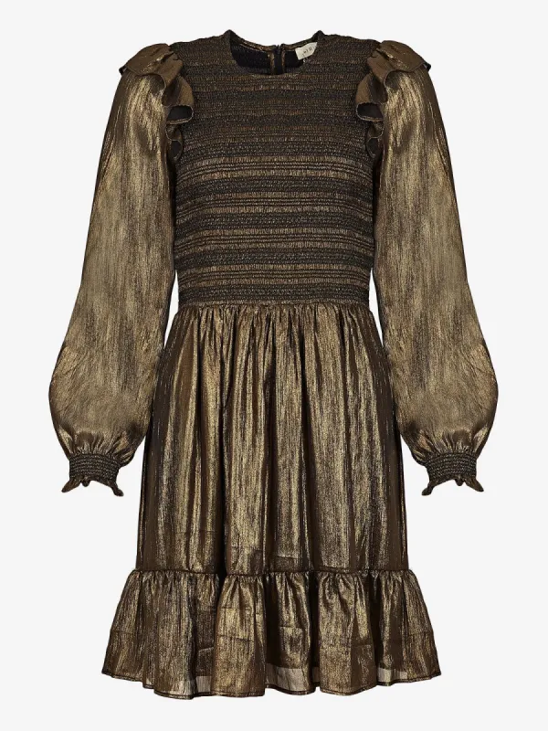 Freya Metallic-Crepe Mini-Dress sold by iris