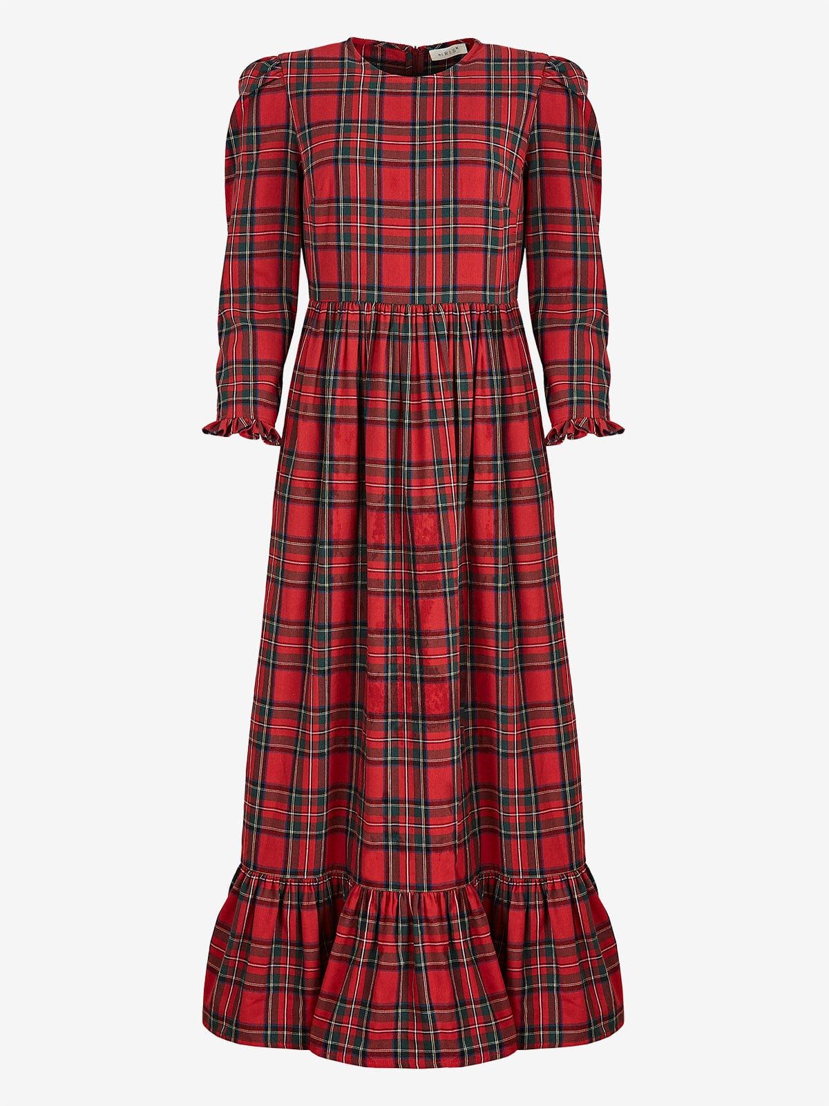 Shae Tartan Maxi Dress- Red sold by iris product image thumbnail 5