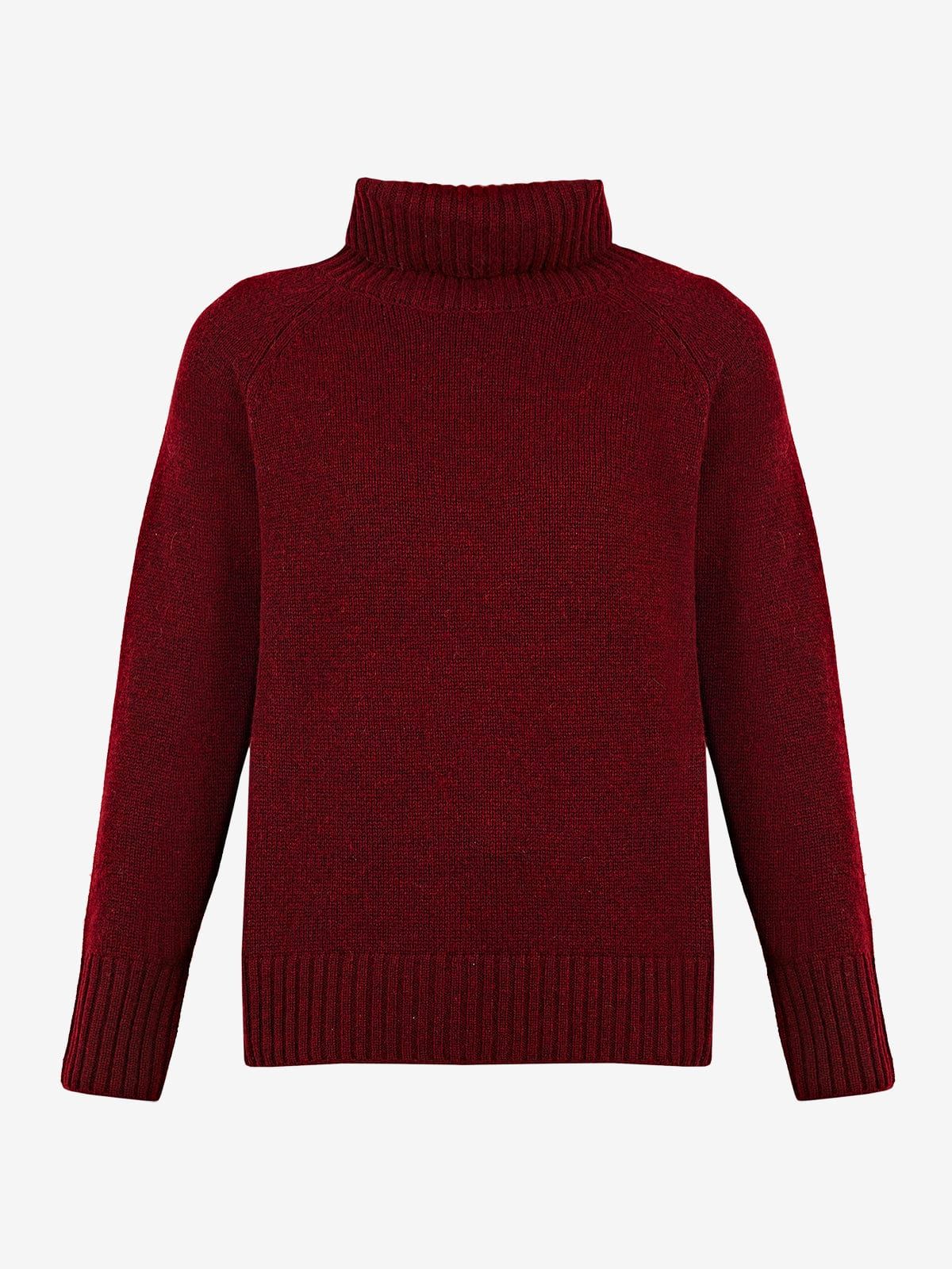 Ulla Red Roll-Neck Cashmere-Blend Jumper sold by iris
