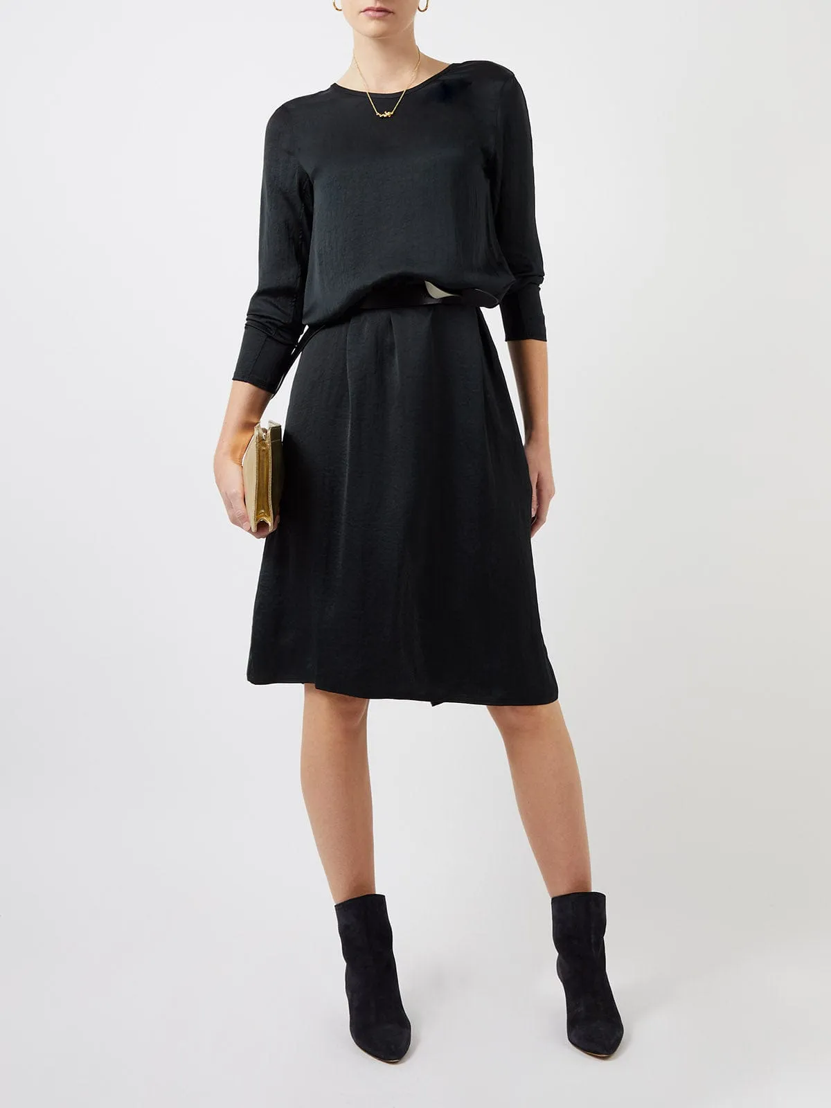 Widland Silky Midi Dress - Black sold by iris product image thumbnail 2