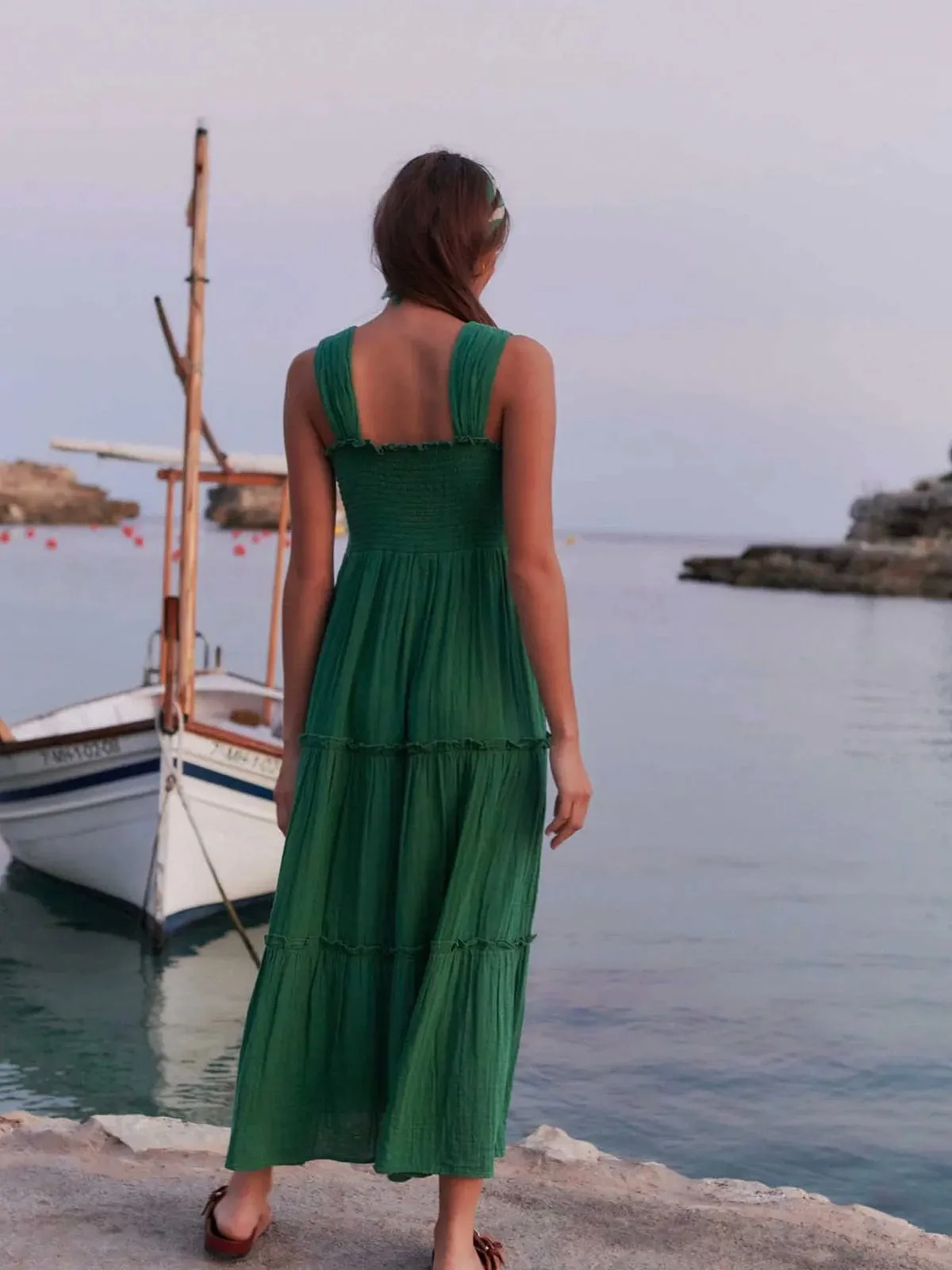 Ron Bando Dress – Green sold by iris product image thumbnail 3