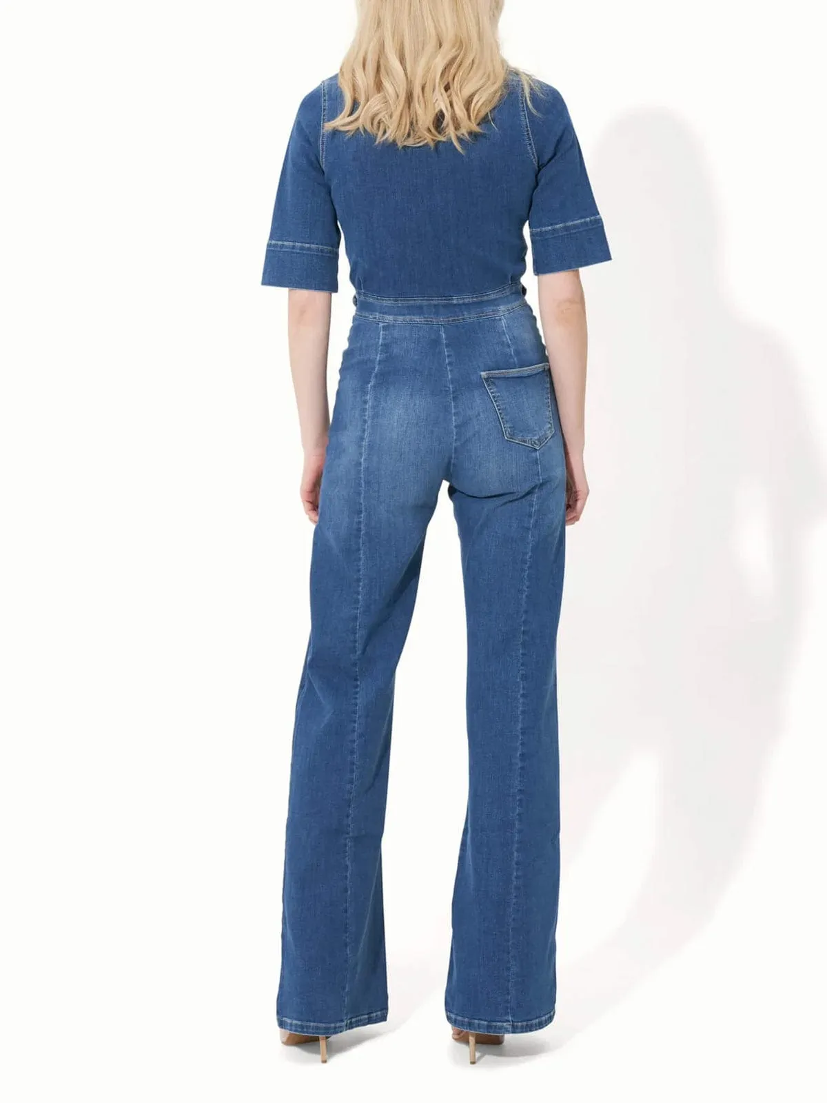 Cassandra Jumpsuit- Denim sold by iris product image thumbnail 3