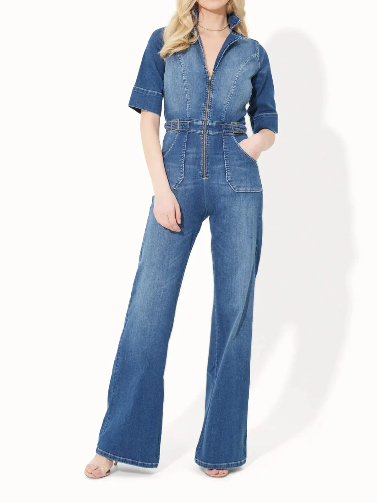 Cassandra Jumpsuit- Denim sold by iris product image thumbnail 2
