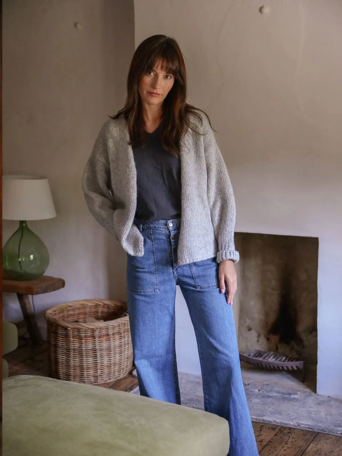Dawson Wool Cardigan – Grey sold by iris product image thumbnail 2